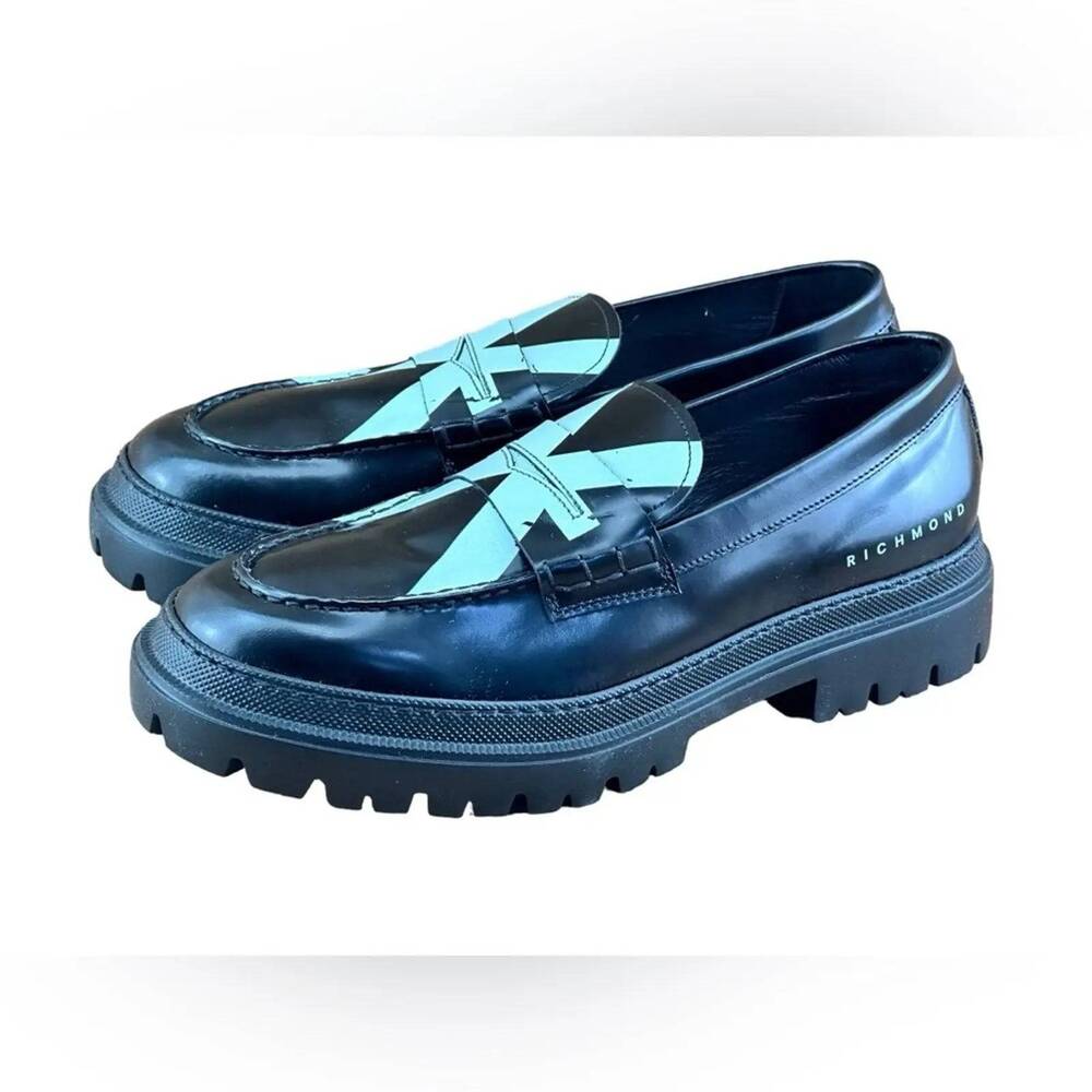 JOHN RICHMOND England flag Penny Loafers  Men